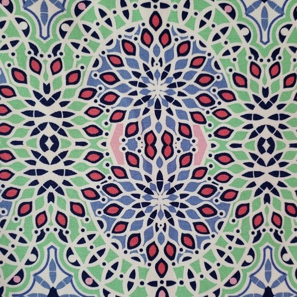 Talbots Pencil Skirt 14 Medallion Artsy Festival Boho Abstract Office Casual - Picture 2 of 9